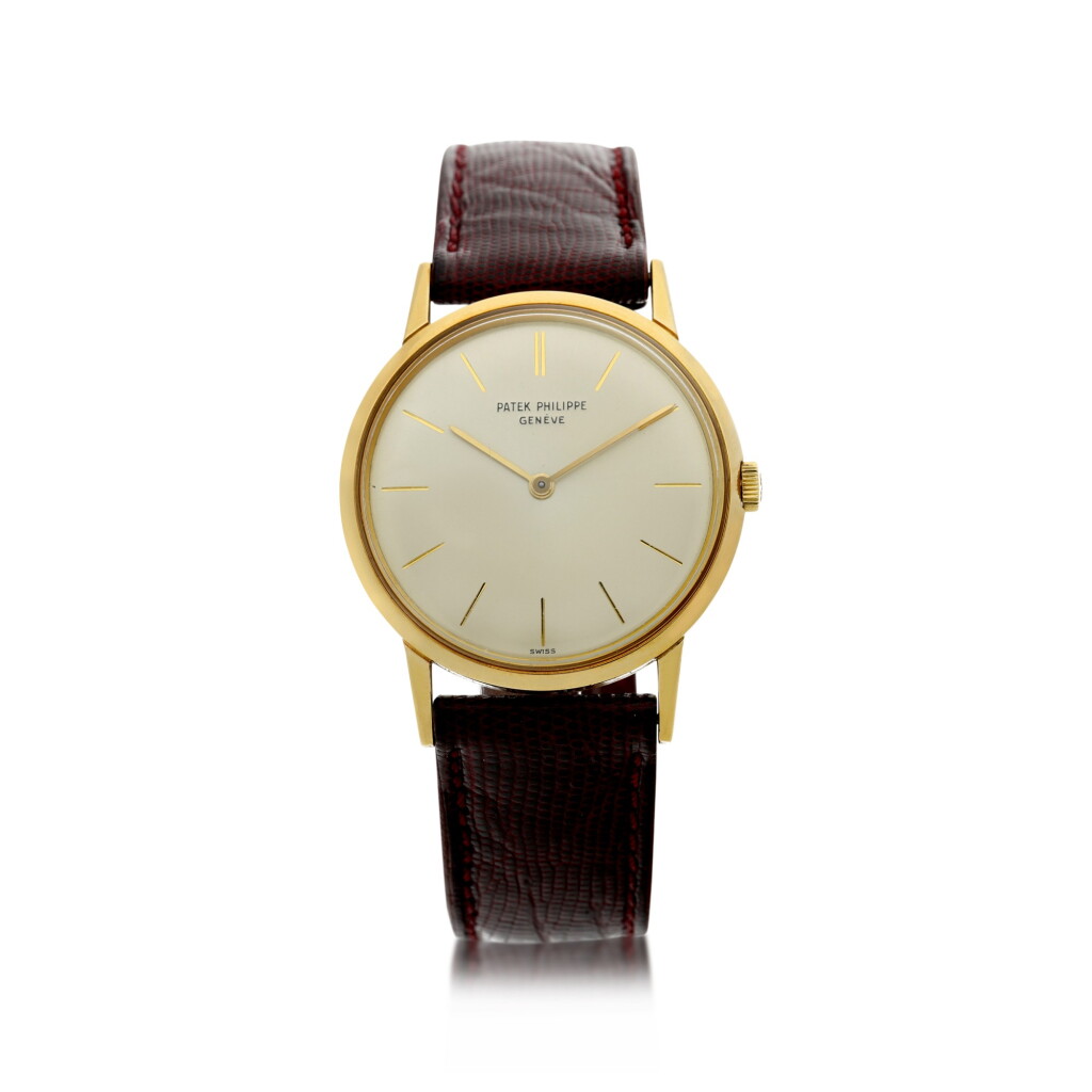 Voir en plein écran - Voir 1 du lot 53. REFERENCE 3416 A YELLOW GOLD WRISTWATCH, CIRCA 1965.
