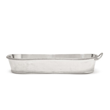 View full screen - View 1 of Lot 1120. A George IV Silver Knife Tray, John Bridge, London, 1824.
