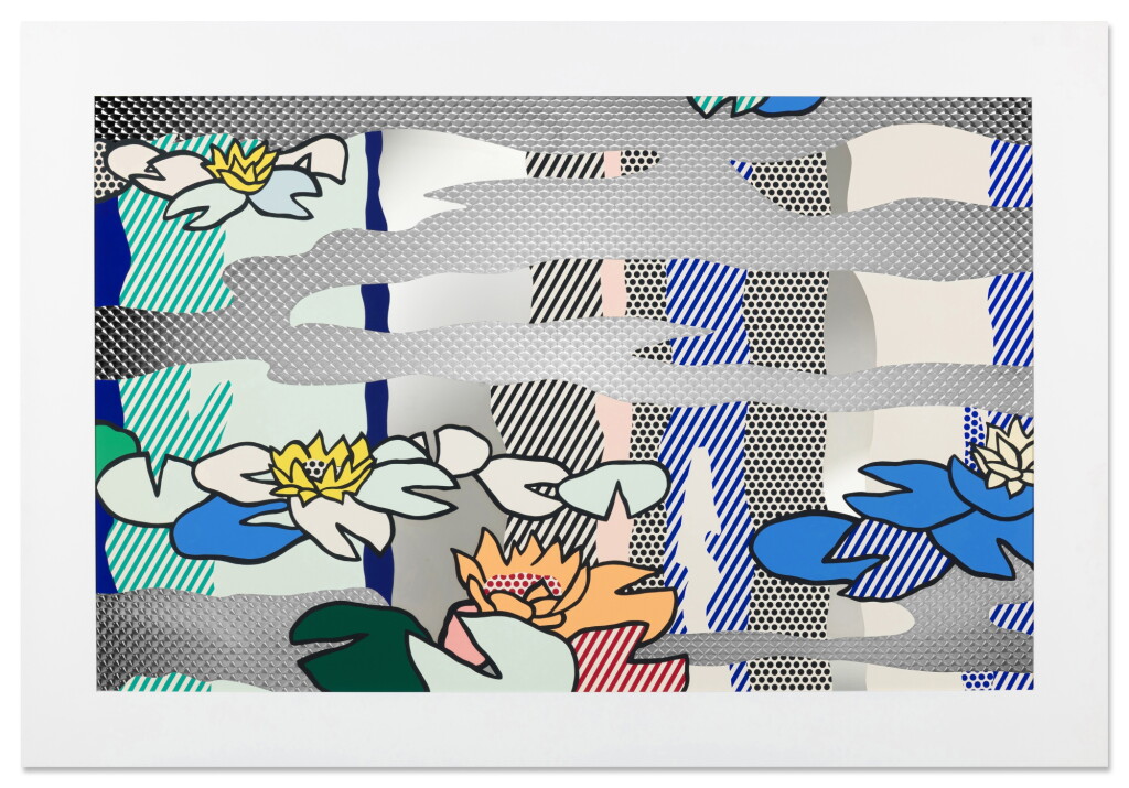 View full screen - View 1 of Lot 103. Water Lily Pond with Reflections (from the Water Lilies series) .