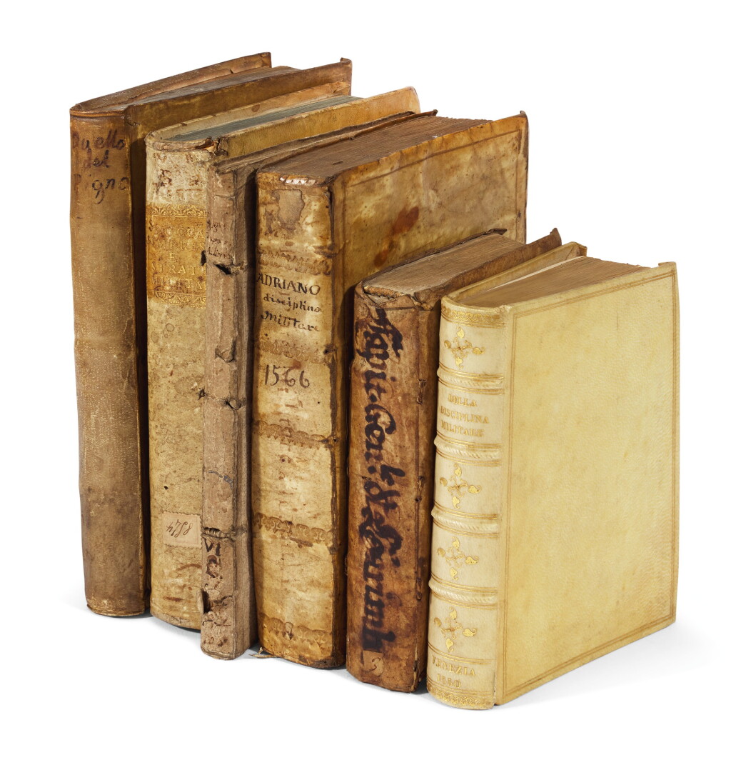 View full screen - View 1 of Lot 260. Italian sixteenth-century military works, by Pigna, Rocca and others, 6 volumes.