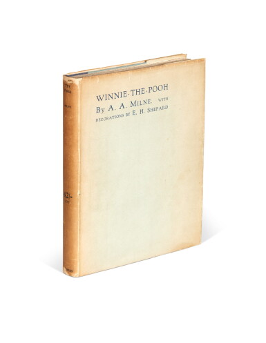 View full screen - View 1 of Lot 271. Milne—Shepard | Winnie-the-Pooh, 1926, first edition, dust-jacket, presentation copy inscribed by Milne and Shepard.