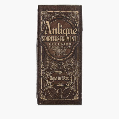 View full screen - View 1 of Lot 2381. Antique Spiritus Frumenti 100 Proof 1917 (1 Bottle Pint).