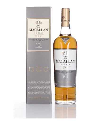 View full screen - View 1 of Lot 47. The Macallan 10 Year Old Fine Oak 40.0 abv NV (1 Bottle 70cl).