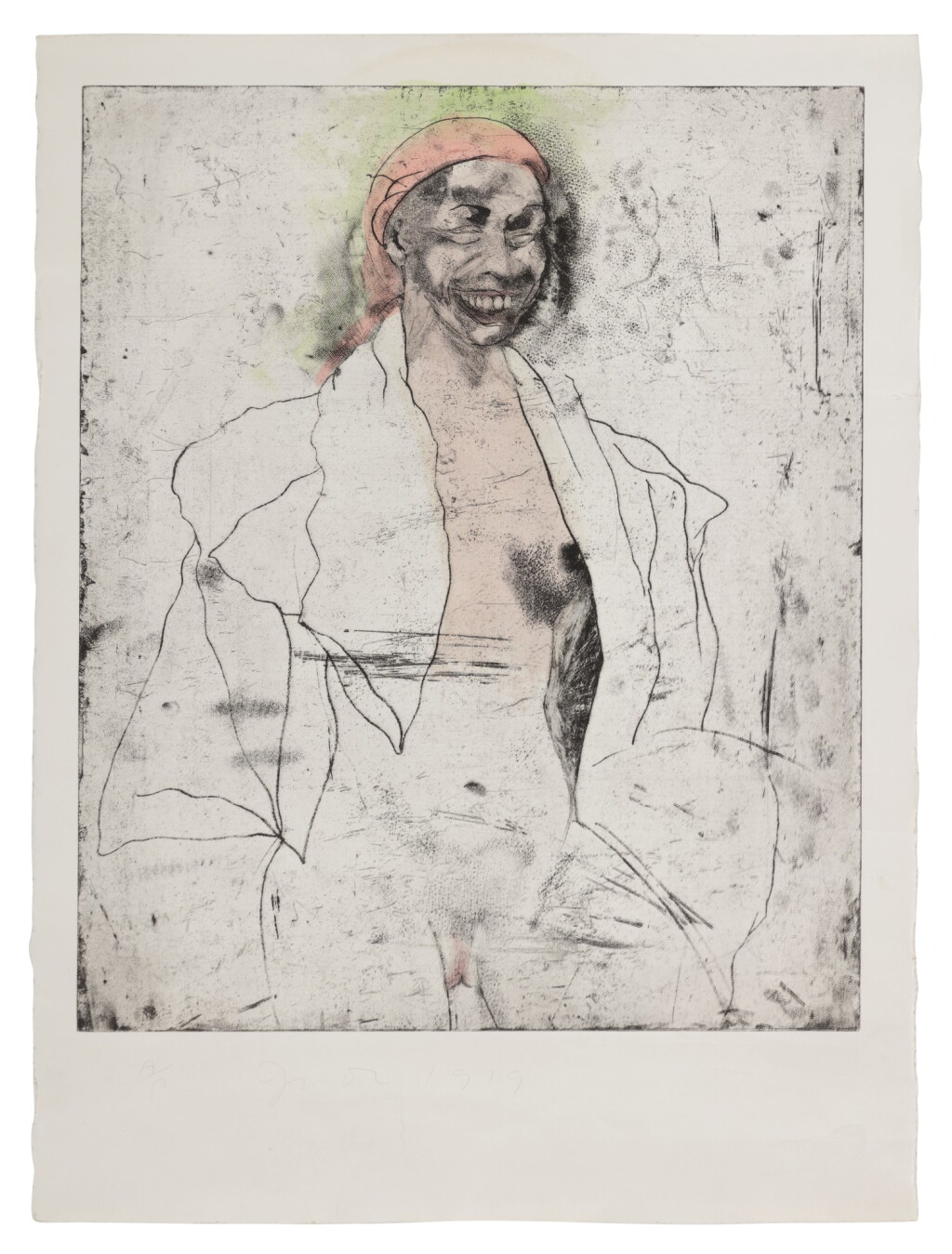 View full screen - View 1 of Lot 1135. JIM DINE | OUR NURSE AT HOME (FROM EIGHT SHEETS FOR AN UNDEFINED NOVEL, STATE II).