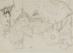 Planwagen mit Pferd und Zigeunerin (Covered Cart with Horse and Gypsy Woman)