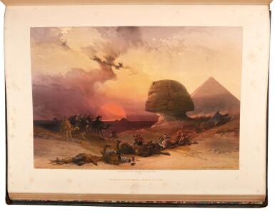 View full screen - View 1 of Lot 210. David Roberts | The Holy Land, Syria, Idumea, Arabia, 1842-1849, 6 volumes, tinted edition.