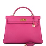 Hermès Tosca Retourne 40cm Kelly of Togo Leather with Gold Hardware