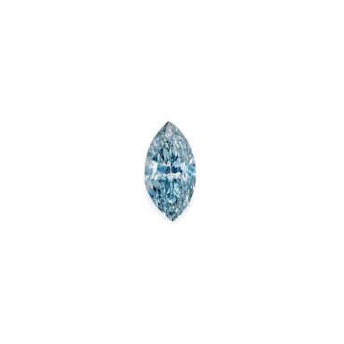 View full screen - View 1 of Lot 485. FANCY GRAYISH BLUE DIAMOND RING | 彩灰藍色鑽石戒指.