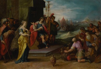 View full screen - View 1 of Lot 594. The Continence of Scipio.