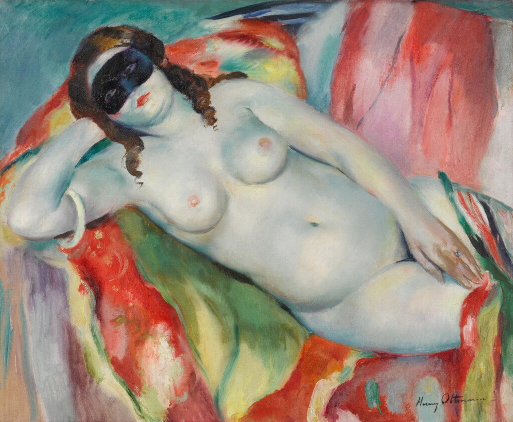 View full screen - View 1 of Lot 28. HENRI OTTMANN | NU AU MASQUE.