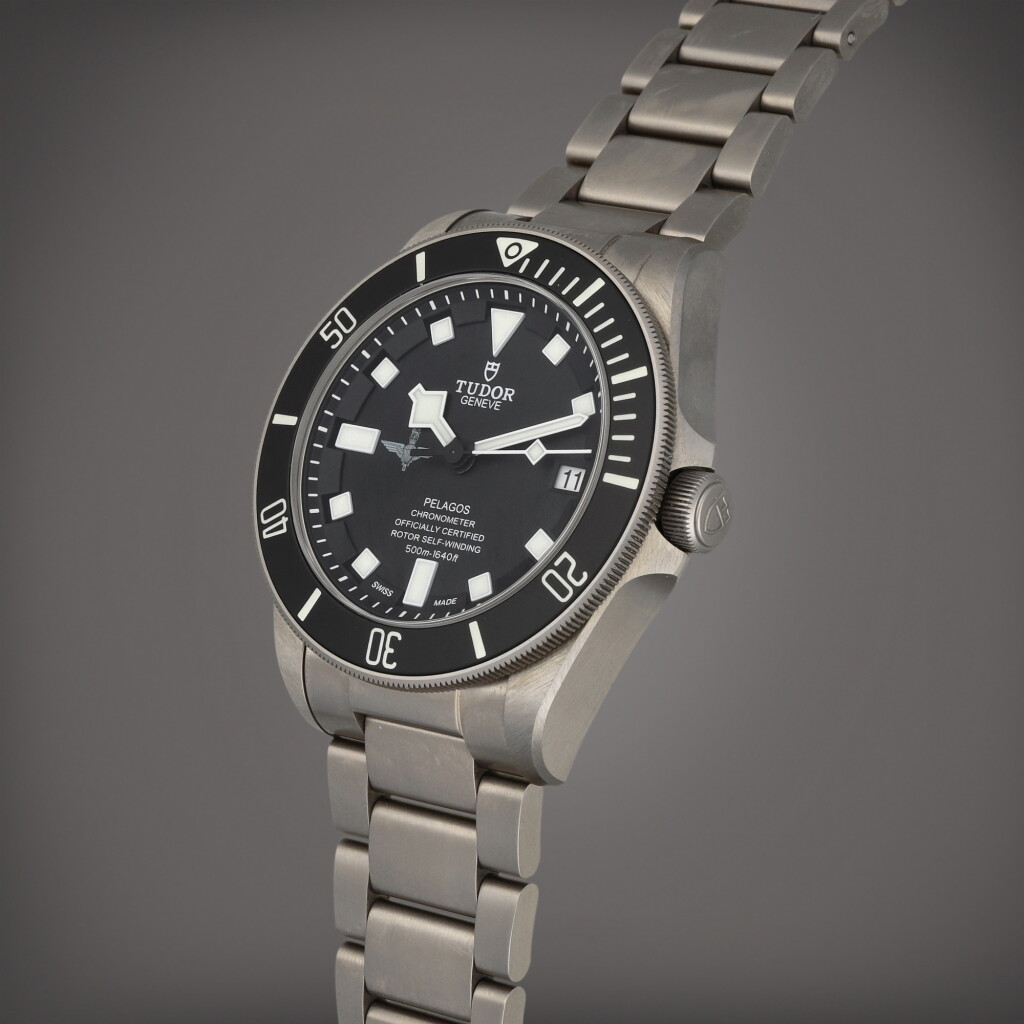 View full screen - View 1 of Lot 2. Pelagos 'PARA', Reference 25600TN | A special order titanium and stainless steel wristwatch with date and bracelet | Circa 2022 .