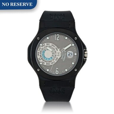 View full screen - View 1 of Lot 444. SPORT GMT PVD-COATED STAINLESS STEEL MULTI TIME-ZONE WRISTWATCH WITH DATE CIRCA 2005.