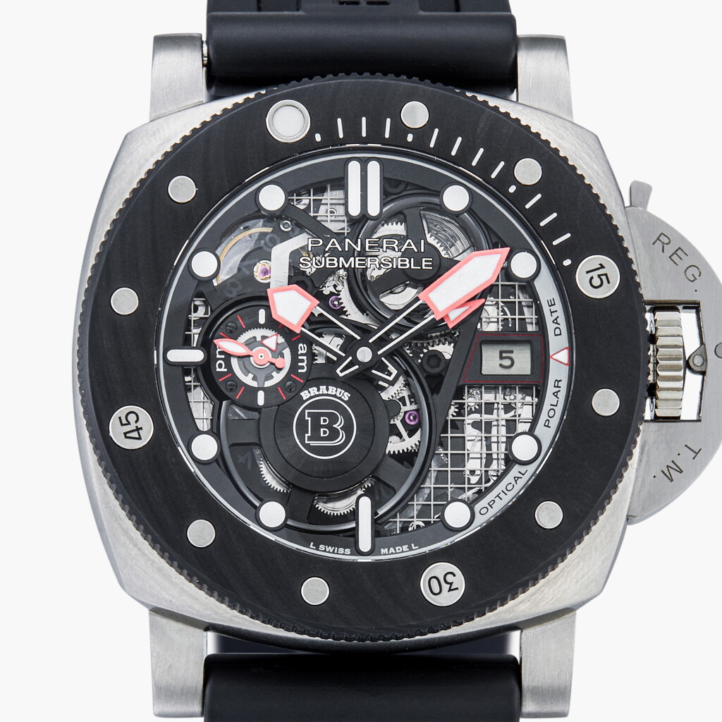 View full screen - View 1 of Lot 374. Submersible S Brabus e Titanio, Reference PAM01403 | A limited edition titanium wristwatch with day/night indication | Circa 2023.