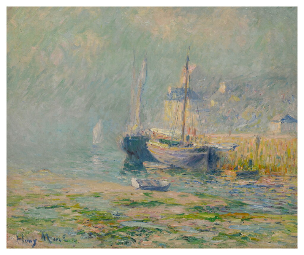 View full screen - View 1 of Lot 15. HENRY MORET | BATEAUX À MARÉE BASSE.