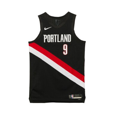 View full screen - View 1 of Lot 48. Jerami Grant Portland Trail Blazers 2025-2026 NBA Tip-Off Game Worn Icon Edition Jersey .