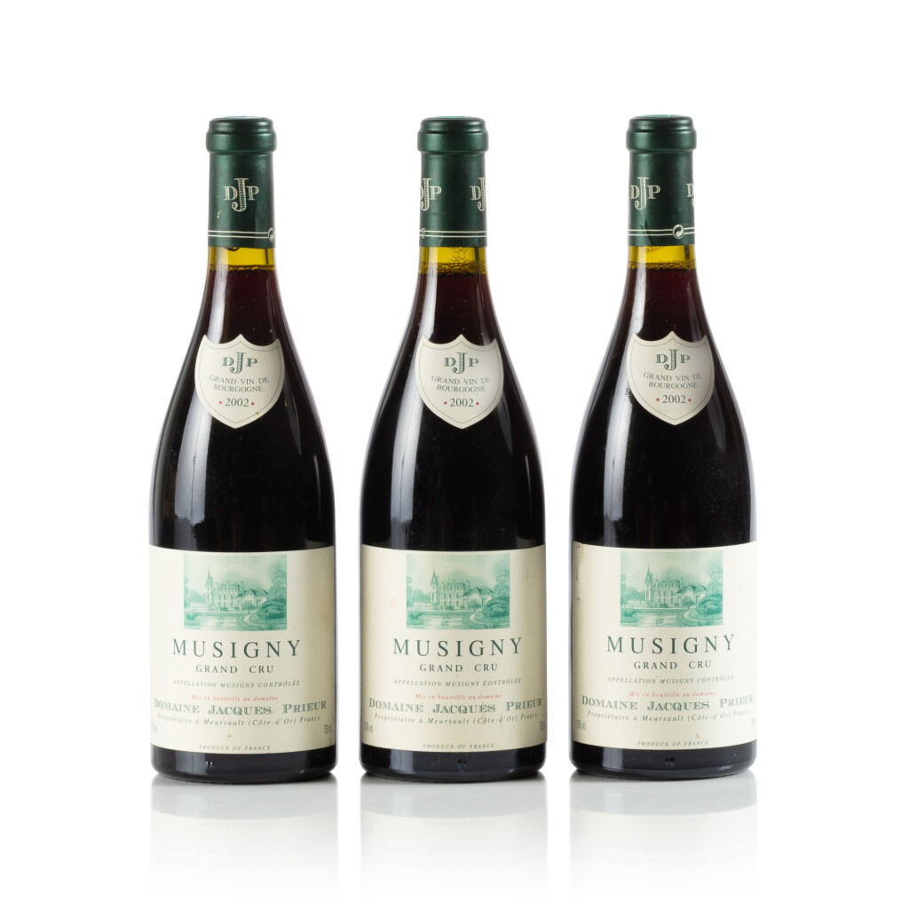 View full screen - View 1 of Lot 60. Musigny 2002 Jacques Prieur (3 BT).