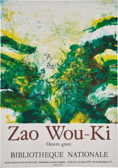 View full screen - View 1 of Lot 2047. Zao Wou-Ki 趙無極 | Sans titre 無題.