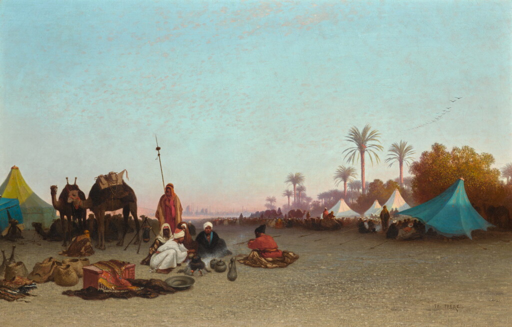 View full screen - View 1 of Lot 126. CHARLES THÉODORE FRÈRE | DESERT ENCAMPMENT.
