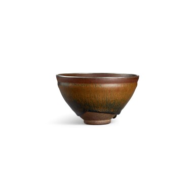 View full screen - View 1 of Lot 32. A 'Nogime Temmoku' tea bowl Southern Song dynasty | 南宋 建窰禾目天目茶盞.