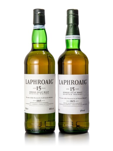 View full screen - View 1 of Lot 6048. Laphroaig 15 Year Old 43.0 abv NV (2 BT70).
