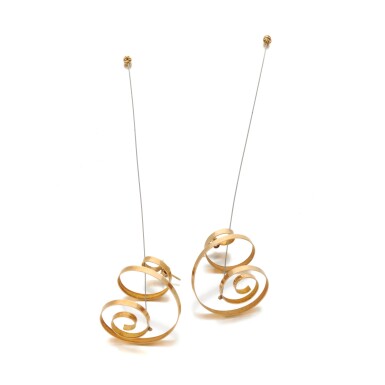 View full screen - View 1 of Lot 158. Pair of earrings "Antenne" (Paio di orecchini "Antenne").