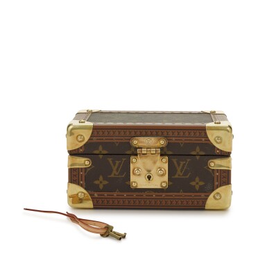 View full screen - View 1 of Lot 73. Brown Monogram Coated Canvas Coffret Tresor 20 Brass Hardware, 2006.