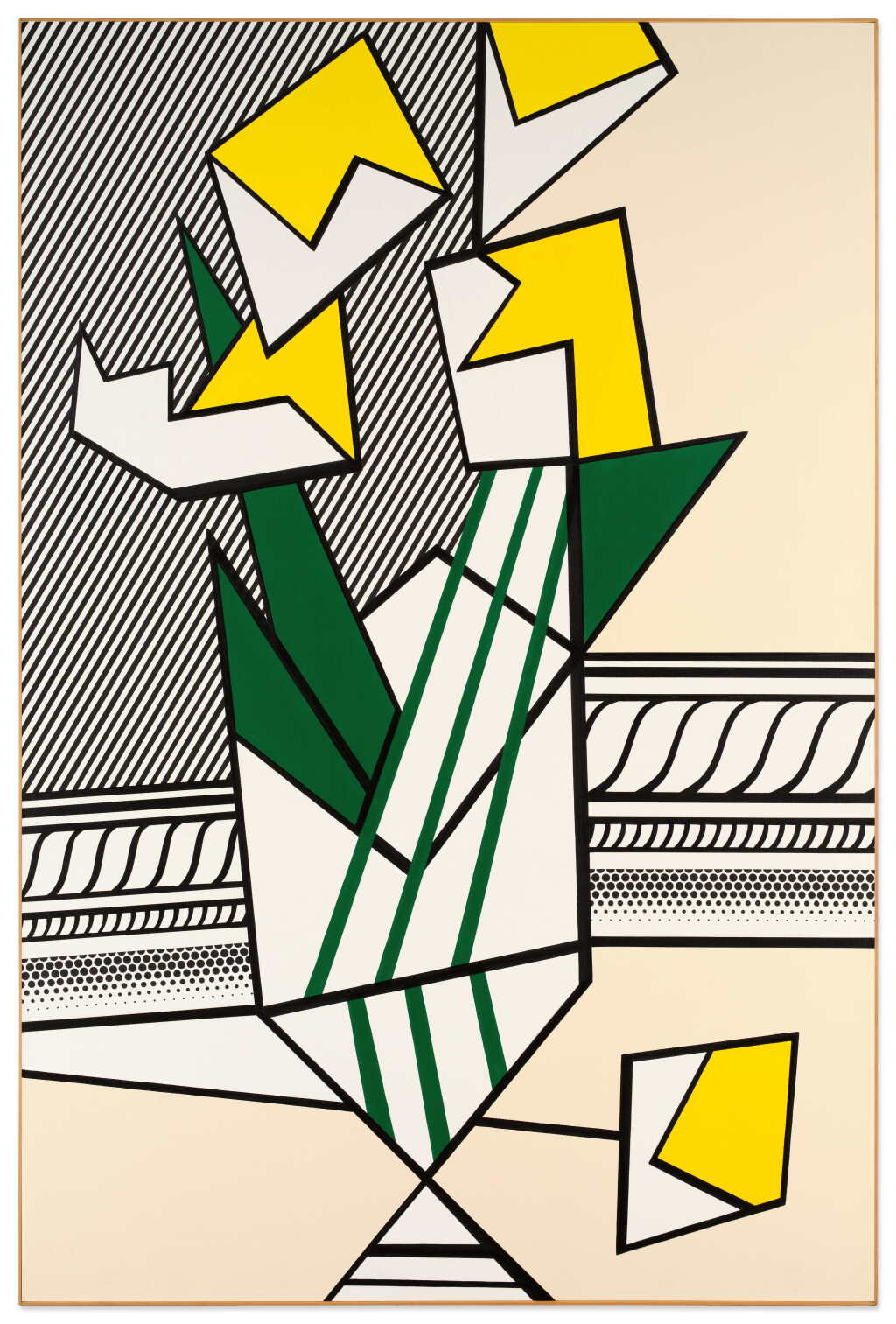 View full screen - View 1 of Lot 137. Cubist Still Life with Vase and Flowers.