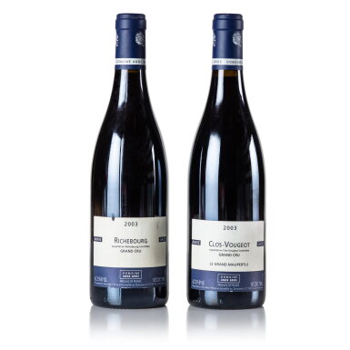 View full screen - View 1 of Lot 116. Anne Gros Grand Cru Assortment 2003 (2 BT).