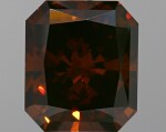A 2.00 Carat Fancy Dark Orangy Brown Cut-Cornered Rectangular Diamond