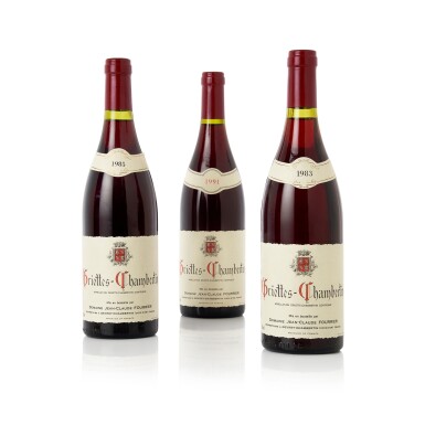 View full screen - View 1 of Lot 378. Griottes Chambertin 1983 Domaine Fourrier (3 BT).