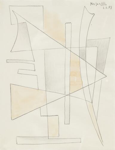 View full screen - View 1 of Lot 143. Composition abstraite.