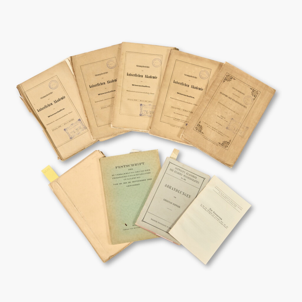 View full screen - View 1 of Lot 140. Doppler, Christian | A group of 12 books, pamphlets, and offprints .