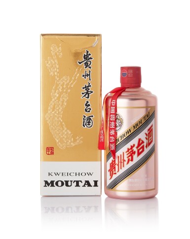 View full screen - View 1 of Lot 7318. 2017年產"飛天牌"貴州茅台酒 (玫瑰金) Kweichow Flying Fairy Moutai Rose Gold Edition 2017 (1 BT50).