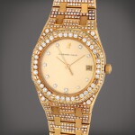Royal Oak, Reference 6023BA | A yellow gold and diamond-set wristwatch with date and bracelet | Circa 1984