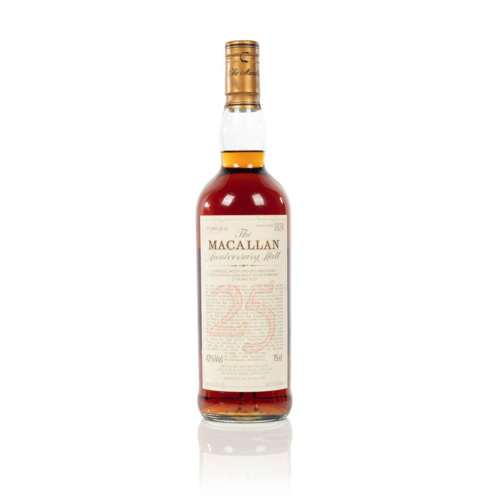 View full screen - View 1 of Lot 105. The Macallan 25 Year Old Anniversary Malt 43.0 abv 1975 (1 BT75).
