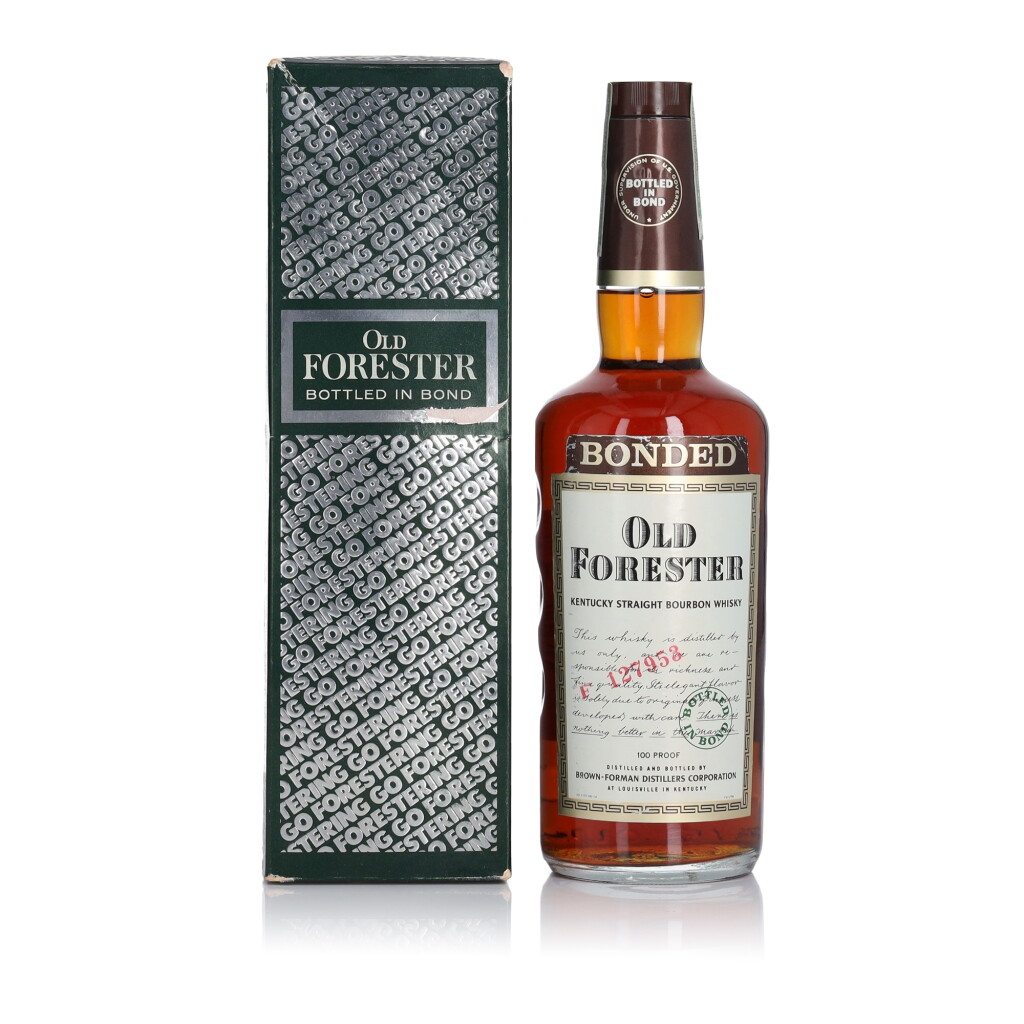 View full screen - View 1 of Lot 135. Old Forester 100 Proof 1971 (1 4/5 Quart).
