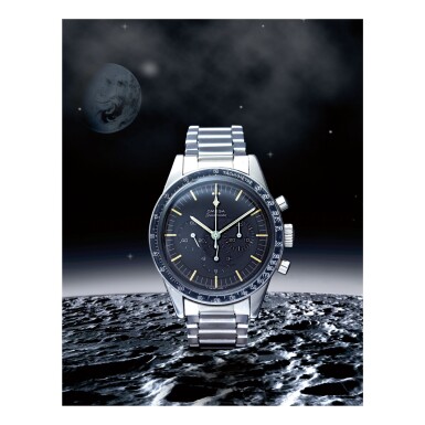 View full screen - View 1 of Lot 28. OMEGA | SPEEDMASTER REF 105.003-65 'PRE-PROFESSIONAL', A STAINLESS STEEL CHRONOGRAPH WRISTWATCH WITH BRACELET, MADE IN 1968.