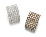 Pair of diamond earrings