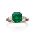 Emerald and Diamond Ring