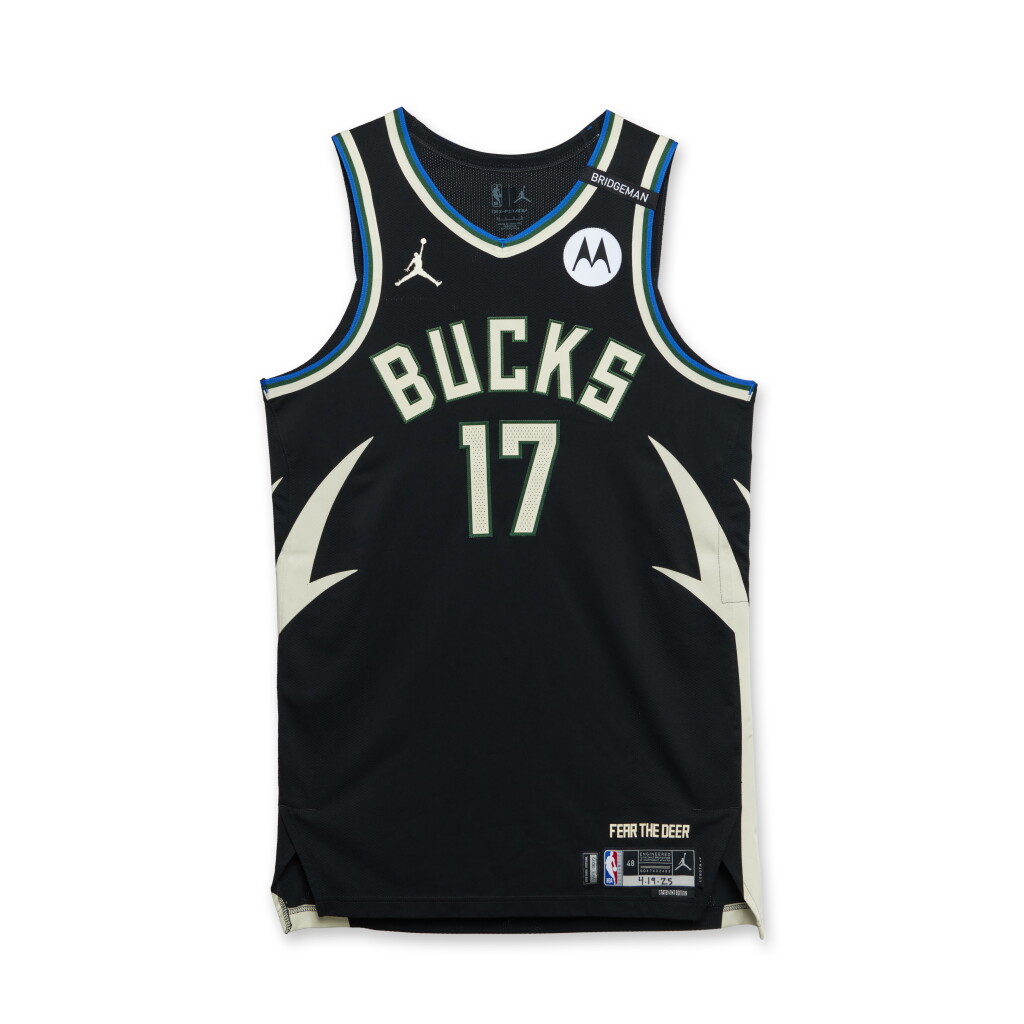 View full screen - View 1 of Lot 91. Stanley Umude Milwaukee Bucks 2025 NBA Playoffs Eastern Conference Round 1 Game Issued Statement Edition Jersey | Game 1.