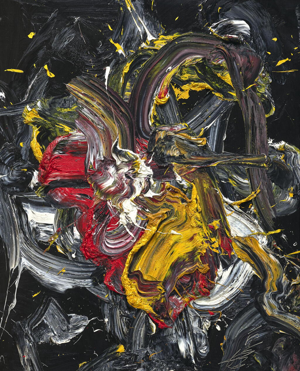 View full screen - View 1 of Lot 837. Kazuo Shiraga 白髮一雄 | Hokei 寶雞.