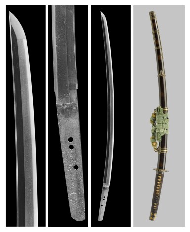 View full screen - View 1 of Lot 50. A katana | Signed Naminohira Sadayasu saku (made by Naminohira Sadayasu) | Edo period, dated Tenbun ninen hachigatsu hi (a day in August, 1534).