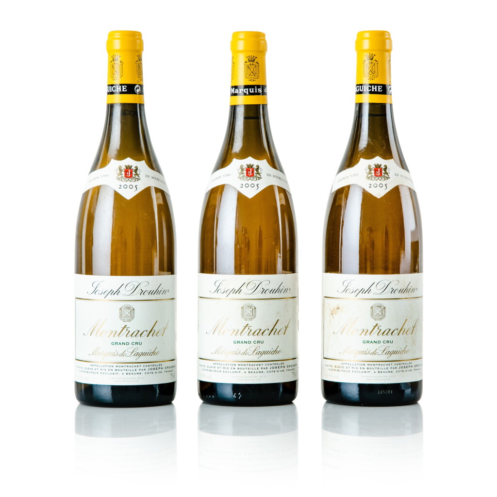 View full screen - View 1 of Lot 218. Montrachet 2005 Marquis de Laguiche (3 BT).