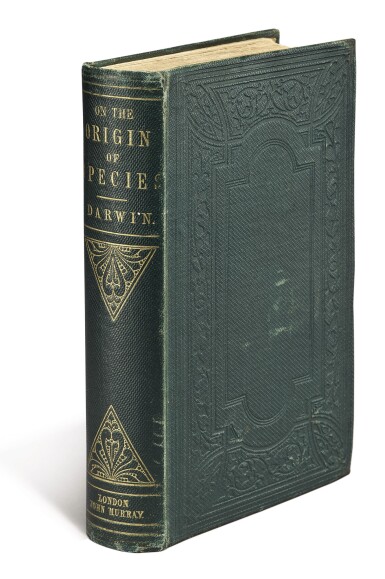 View full screen - View 1 of Lot 6. DARWIN, CHARLES | ON THE ORIGIN OF SPECIES....LONDON: JOHN MURRAY, 1859. FIRST EDITION, ERNST MAYR'S COPY.