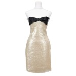 By Karl Lagerfeld Black and White Sequined Cocktail Dress, Spring-Summer 1987