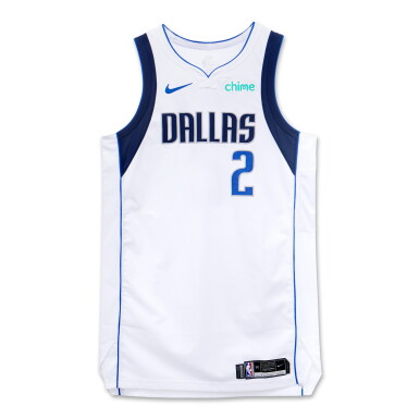 View full screen - View 1 of Lot 20. Dereck Lively II Dallas Mavericks 2023-2024 Game Worn Association Edition Jersey | Double-Double.