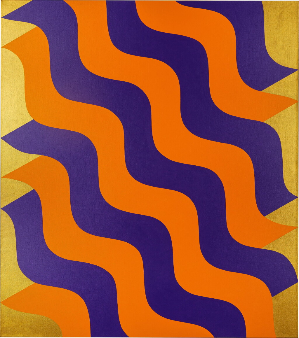 View full screen - View 1 of Lot 49. MOHAMED MELEHI | MOCHARABLEH (PURPLE AND ORANGE).