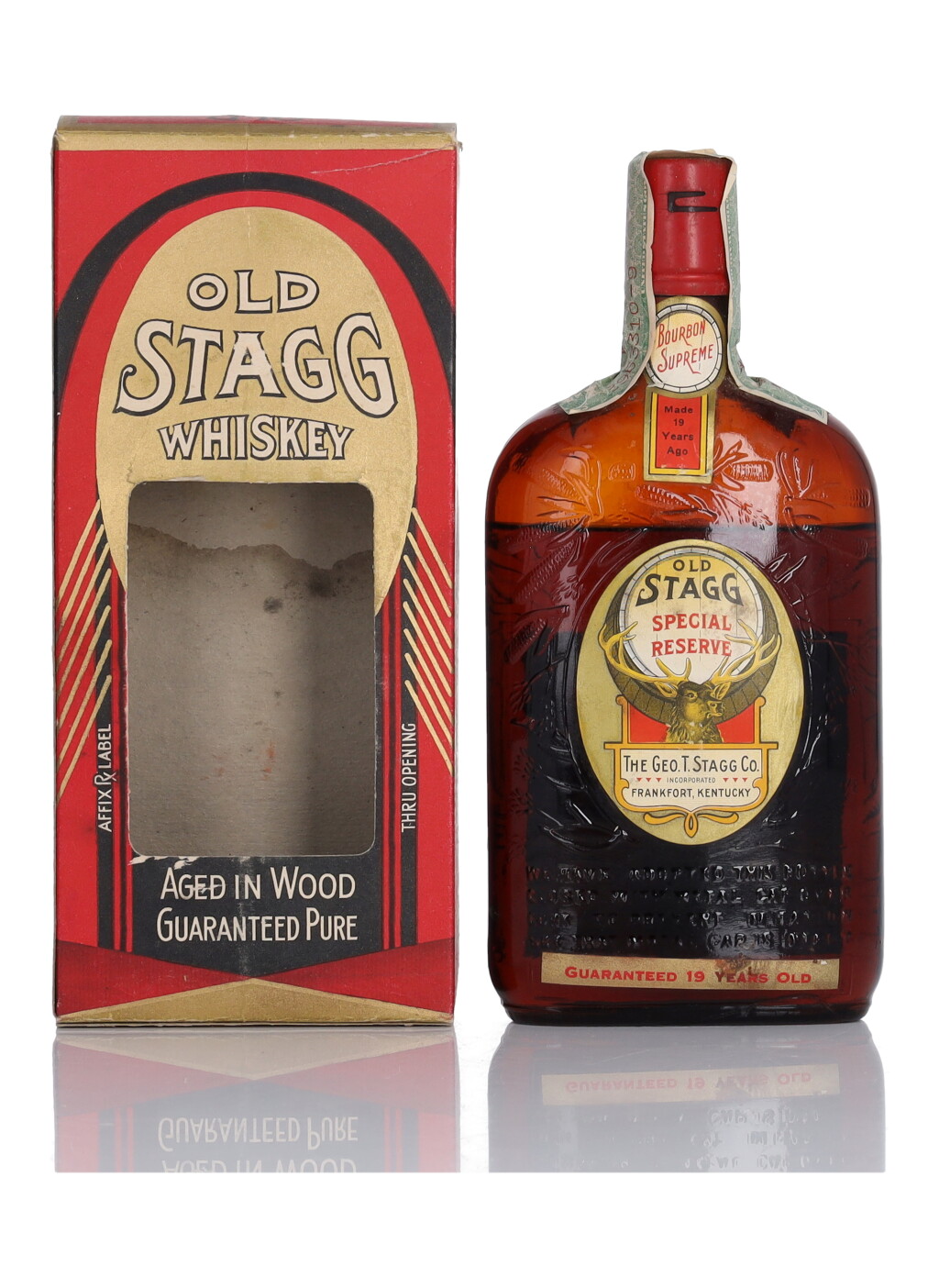 View full screen - View 1 of Lot 191. Old Stagg Special Reserve 19 Year Old 100 Proof 1914 (1 Pint).