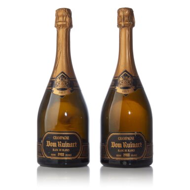 View full screen - View 1 of Lot 334. Dom Ruinart, Blanc de Blancs 1988 (2 BT).