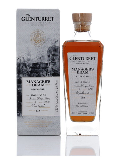 View full screen - View 1 of Lot 200. The Glenturret Manager's Dram Release No. 1 53.0 abv NV (1 Bottle 70cl).